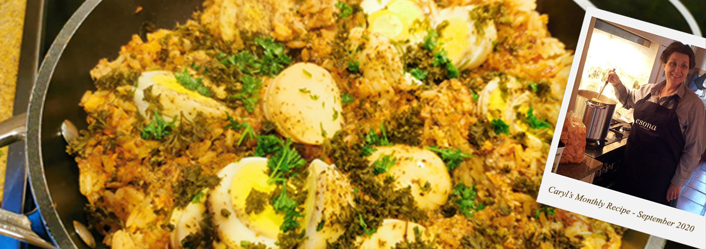 Caryl Esona Monthly Recipe Fish Kedgeree Cape Town South Africa Wine Online
